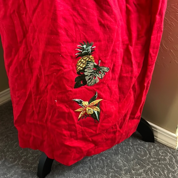 Vintage plus size tropical dress with jacket - Picture 4 of 14